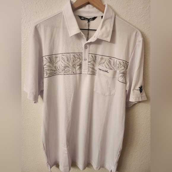 NWT Travis Mathew Last Stand Golf Polo Shirt Mens Sz Large - Picture 1 of 12